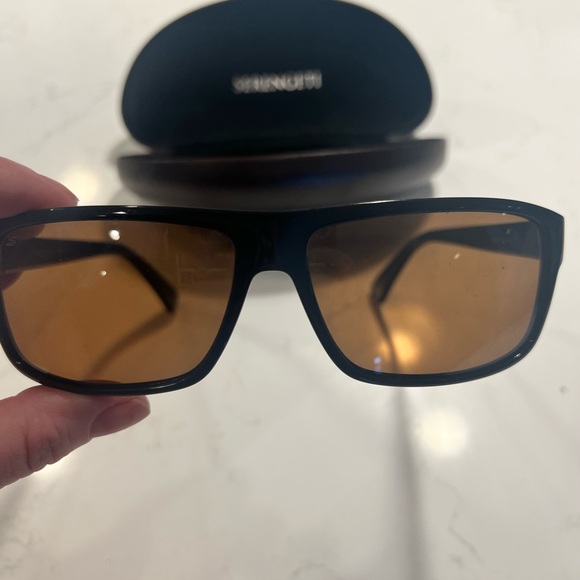 Serengeti Other - Serengeti Black and Brown Sunglasses